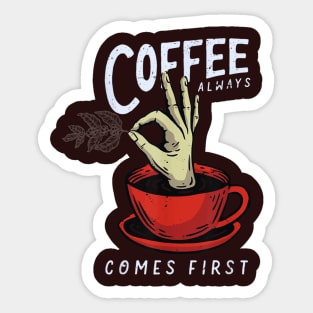 Sorry For What I Said Before Coffee Funny Coffee Lover Gift Sticker